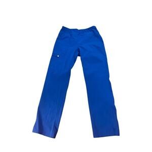 EUC Elle bright blue scrub pants cargo style sz XS nurse doctor medical